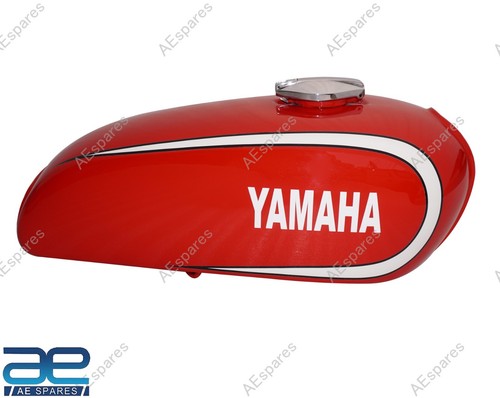 Fits For Yamaha RD350 RD 350 Steel Red Fuel Gas Petrol Tank 1973-1975 ECs - Picture 8 of 10