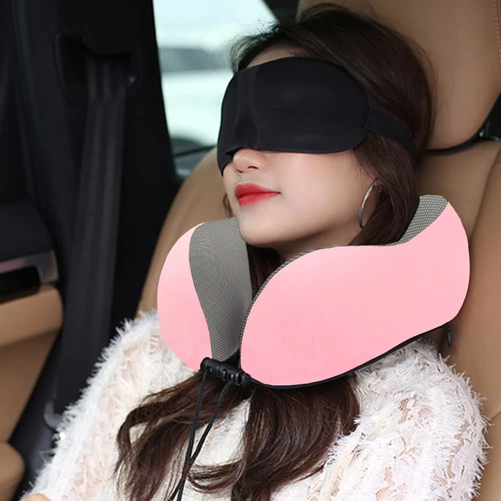 Ultra-Comfy Memory Foam Travel Neck Pillow for Restful Sleep