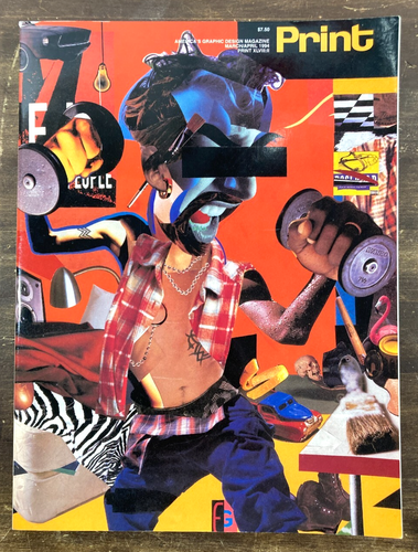 Lot of 3 PRINT America's Graphic Design Magazine 1993 1994 Art Illustration - Picture 5 of 12