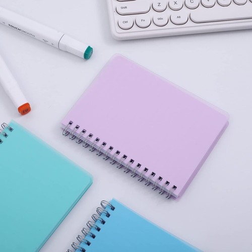 Spiral Notebook, 3 Pack Small Notebooks 4.3''x 5.7'',Mini 3 Pcs A6, 3 PCS - Picture 2 of 6