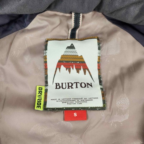 Burton Jacke Damen klein aztekisch geometrisch gestreift grau limettengrün orange - Bild 12 von 12