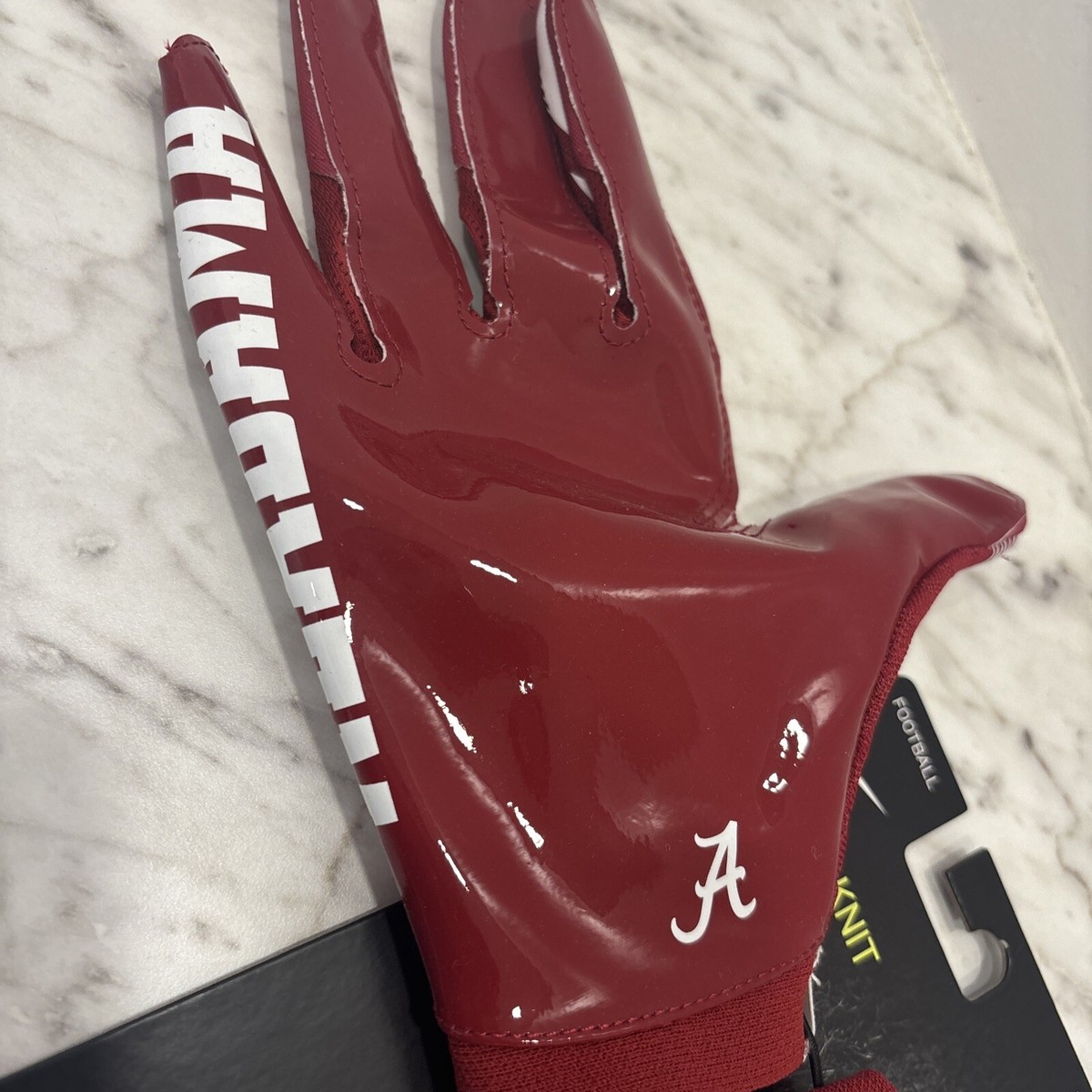 アメフト NIKE VAPOR KNIT グローブ レッド 【新品】 Nike Vapor Knit 4.0 Football Gloves Alabama Crimson Tide