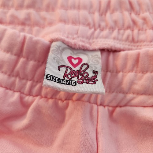 Real Love pink shorts big girl bottoms Sz 14-16 athletic sporty mini - Picture 3 of 6