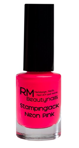 5ml Stamping Lack Neon Pink Nails Stempellack Nagellack für Konad Nail Art - Bild 2 von 3