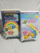Care Bears Bedtime Stories  Last Laugh VHS Clamshell Animations Lot of 2