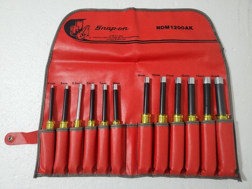 Snap On NDM1200AK Insulated 12pc. Metric Nut Driver Set 4-14mm - *READ* - Picture 22 of 24
