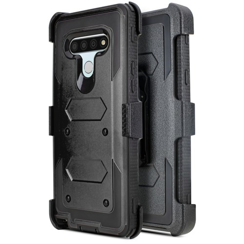 For LG Stylo 6 Full-Body Shockproof Armor Holster Case Built in Screen Protector - Picture 1 of 51