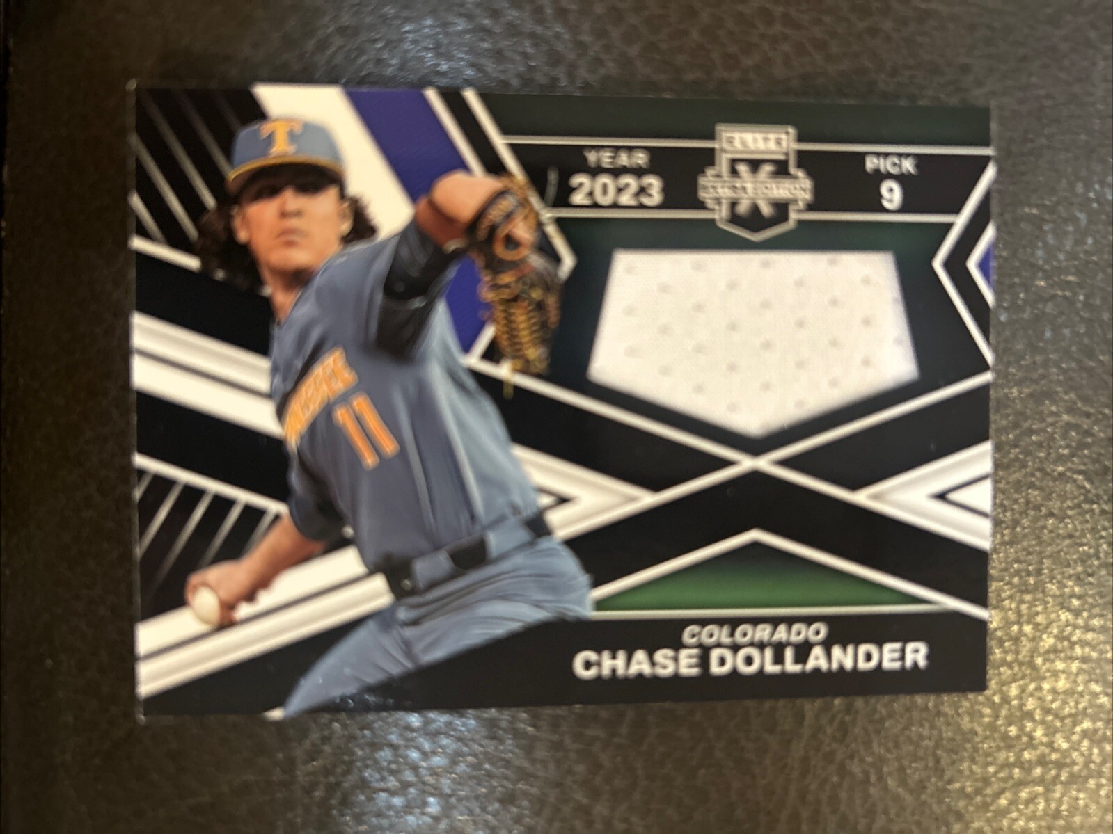 2023 Panini Elite Extra Edition - First Round Materials #FR-CDL Chase Dollander