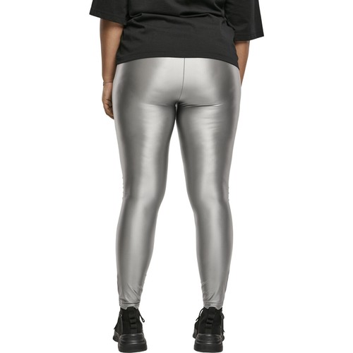 Urban Classics Ladies Highwaist Shiny Metalic Leggings Hose Sporthose Sport - Bild 17 von 21