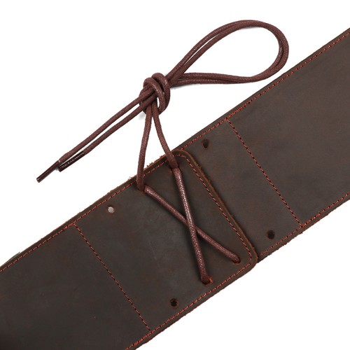 TOURBON Logging Belt Leather Heavy Duty Tools Carrier Soft Padded Forestry Gift - Picture 12 of 24