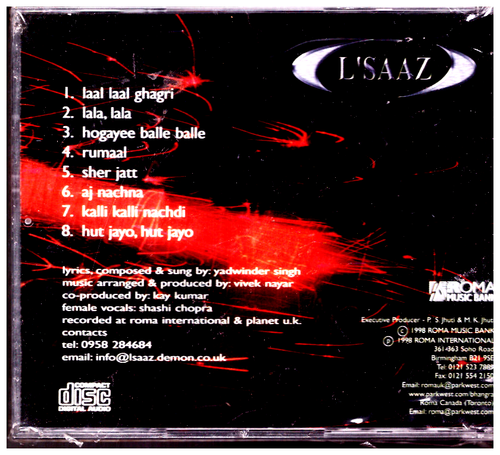 Loaded - L'S Aaz - Neu Roma Musik Bhangra CD - Hergestellt IN UK - Bild 2 von 2