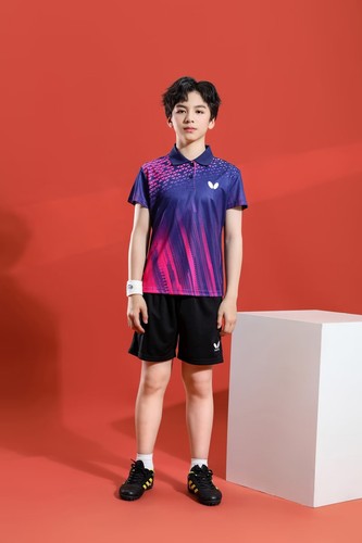 Hot Butterfly Table tennis T-shirt and Shorts Sports Suit Quick Dry Adult Kid - Bild 12 von 12
