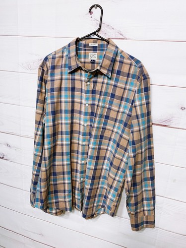 J Crew Mens Shirt Size XL Classic Multicolor Plaid Button Up Pocket Long Sleeve - Picture 3 of 7