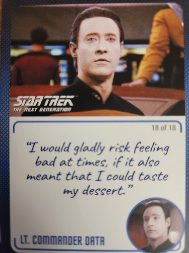 2022 Rittenhouse Star Trek TNG Archivos e Inscripciones BASE (1-8) Tarjeta Selecta - Imagen 43 de 120