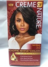 CREME OF NATURE EXOTIC SHINE COLOR W/ ARGAN OIL PERMANENT HAIR COLOR KIT
