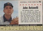 1961 Post - Johnny Antonelli #142