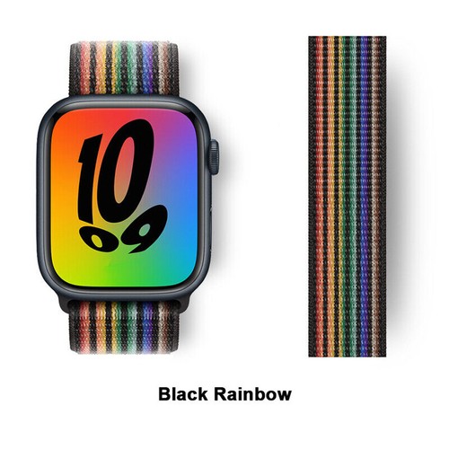 Wrist Soft Band Strap For Apple Watch Series Ultra 8 7 6 5 SE Nylon Sport Loop - Picture 120 of 168