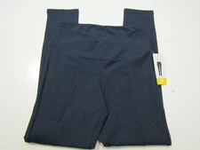 Utopia by HUE Navy Blue Metro Skimmer Active Pants with Pockets Size Medium M 