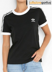T Shirt Ragazza Donna Adidas Originals 3 Stripes Ed7482 Col