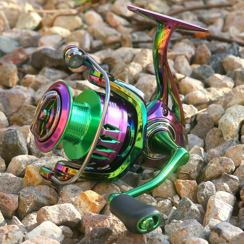 Carrete giratorio carrete de pesca de arrastre máximo 10 kg relación 5,2:1 carrete de metal ligero - Imagen 14 de 24