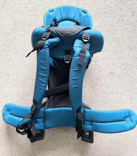 Evenflo Trailtech Baby Backpack Carrier Blue / Teal Plastic Frame Lightweight - Picture 6 of 8