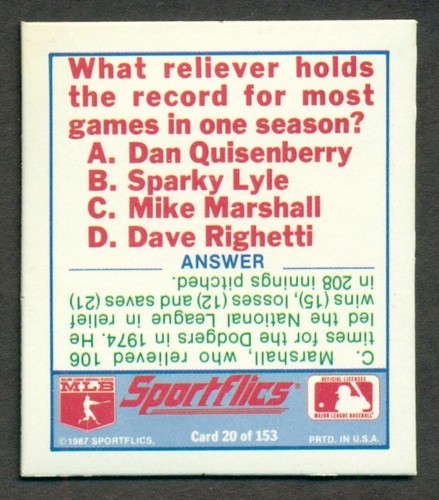 1988 Sportflics "Magic Motion" Baseball Team Logo Trivia   ***Your Choice*** - Picture 41 of 279