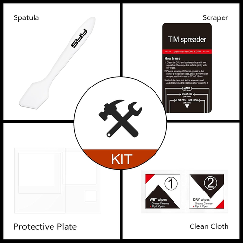 SYY Thermal Paste with Tool Kit, 8 Grams CPU Paste Thermal Compound Paste Heatsi - Photo 3/12