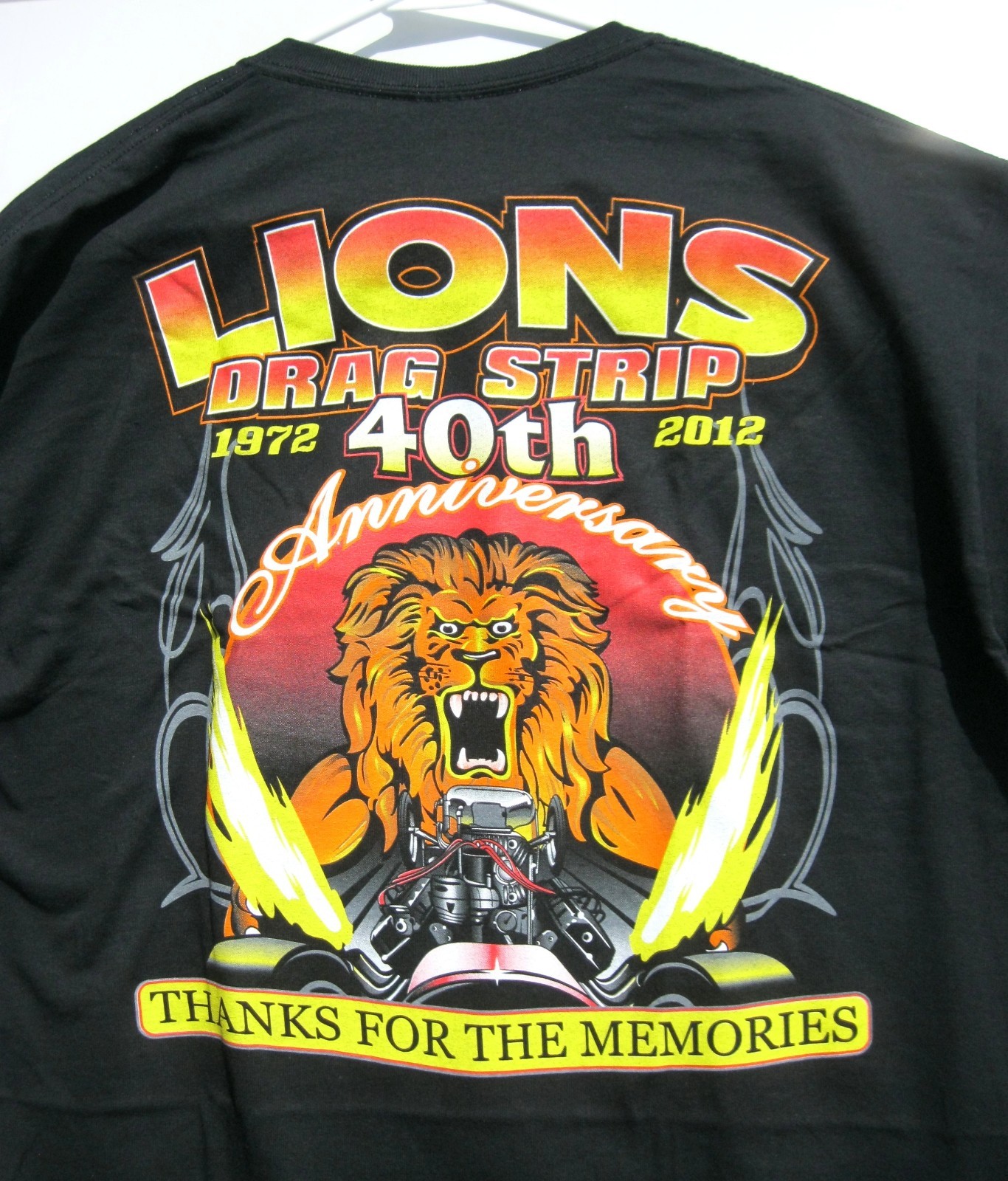 Tom 'The Mongoose' McEwen Lions Drag Strip 40th Anniversary T Shirt XL