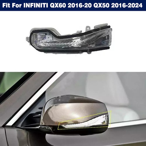 Left Rearview Mirror Turn Signal Light For Infiniti QX60 2016-20 QX50 2016-2024 - Picture 8 of 9