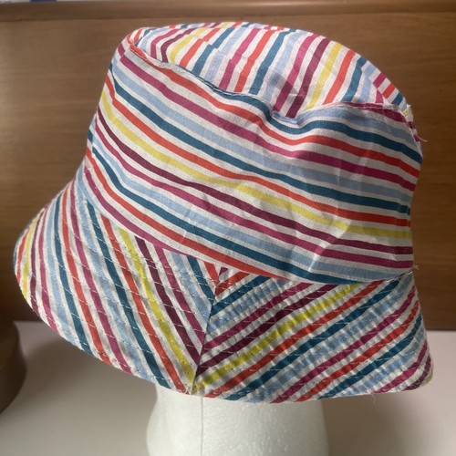 Greenbrier Cappello Donna a Secchiello a Righe Arcobaleno - Protezione Solare - Foto 4 di 9