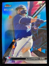 2021 Topps Finest ALEJANDRO KIRK Rookie BLUE REFRACTOR #81/150 Blue Jays STAR RC