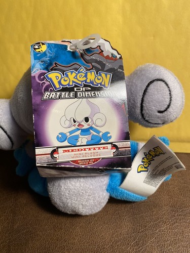 2007 Pokemon Meditite Plush Stuffed Animal Toy Doll Jakks Pacific 5" Vintage NWT - Bild 5 von 9