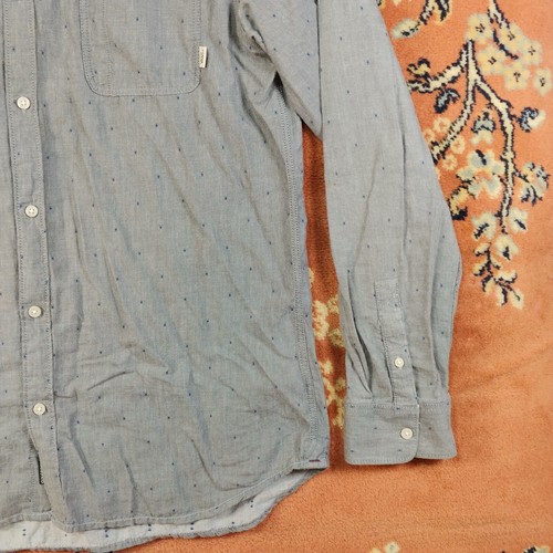 Vans Men's Button Up Size XL Long Sleeve Collared Gray Classic Off The Wall Good - Picture 6 of 11