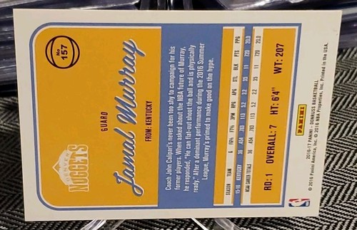 Jamal Murray 2016 Donruss Rookie #157 Green Holo Laser SP.   SERIAL #86/99 MADE  - Picture 6 of 10