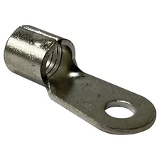 (25) Non-Insulated 6 Gauge #10 Ring Terminal Uninsulated Bare Wire Connector USA