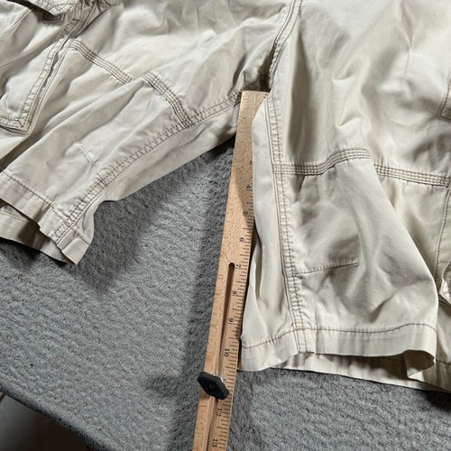 Tommy Bahama pantaloncino denim uomo taglia 38 bianco cargo tasche utility 10" cuciture interne - Foto 10 di 11