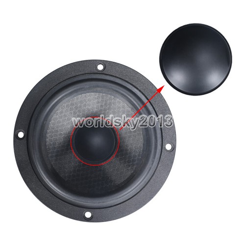 2 piezas Altavoz 35mm-92mm Tela de lino Compuesta Tapa Polvo Bajo Cúpula Cubierta Negro Mate - Imagen 5 de 6