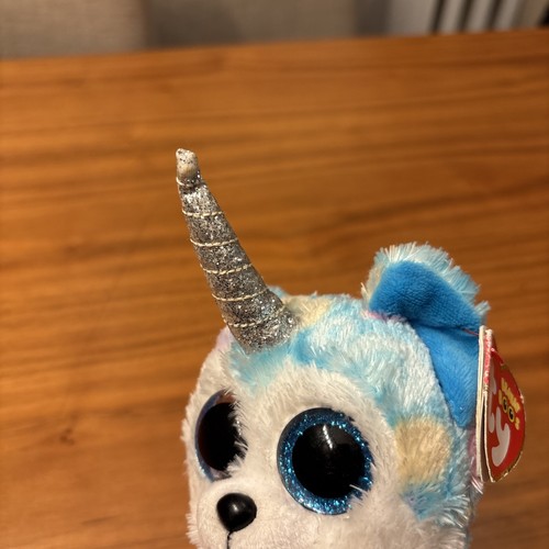 New TY Beanie Boos Unicorn Husky Helena 7” Tall Used - Picture 3 of 11