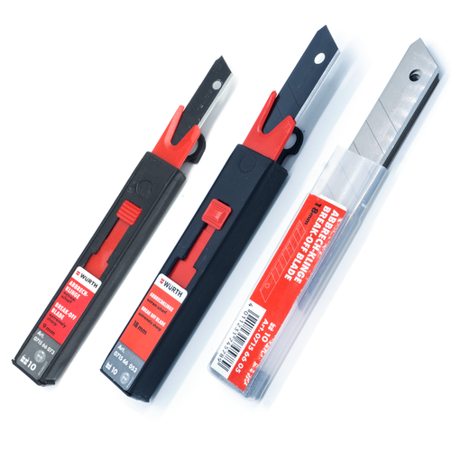 Würth Abbrechklingen 9 |18mm Ersatzklingen Cutterklingen für Cuttermesser Messer - Bild 1 von 7