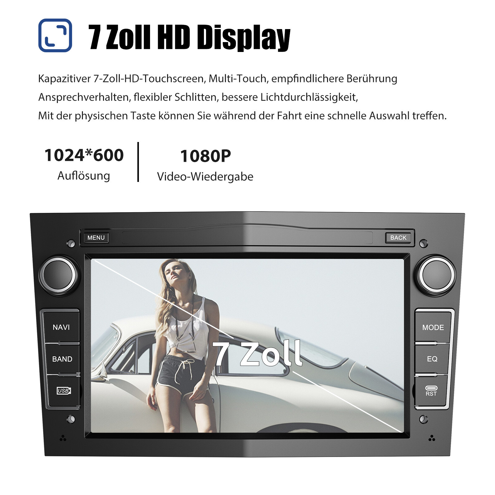 DAB + Android 13 Radio samochodowe GPS Nawigacja Carplay Kam do Opel Astra H Corsa C D Zafira - Zdjęcie 6 z 15