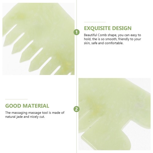 Peine de masaje raspado Gua Sha facial punto gatillo tabla cuero cabelludo herramientas de masaje. - Imagen 11 de 12