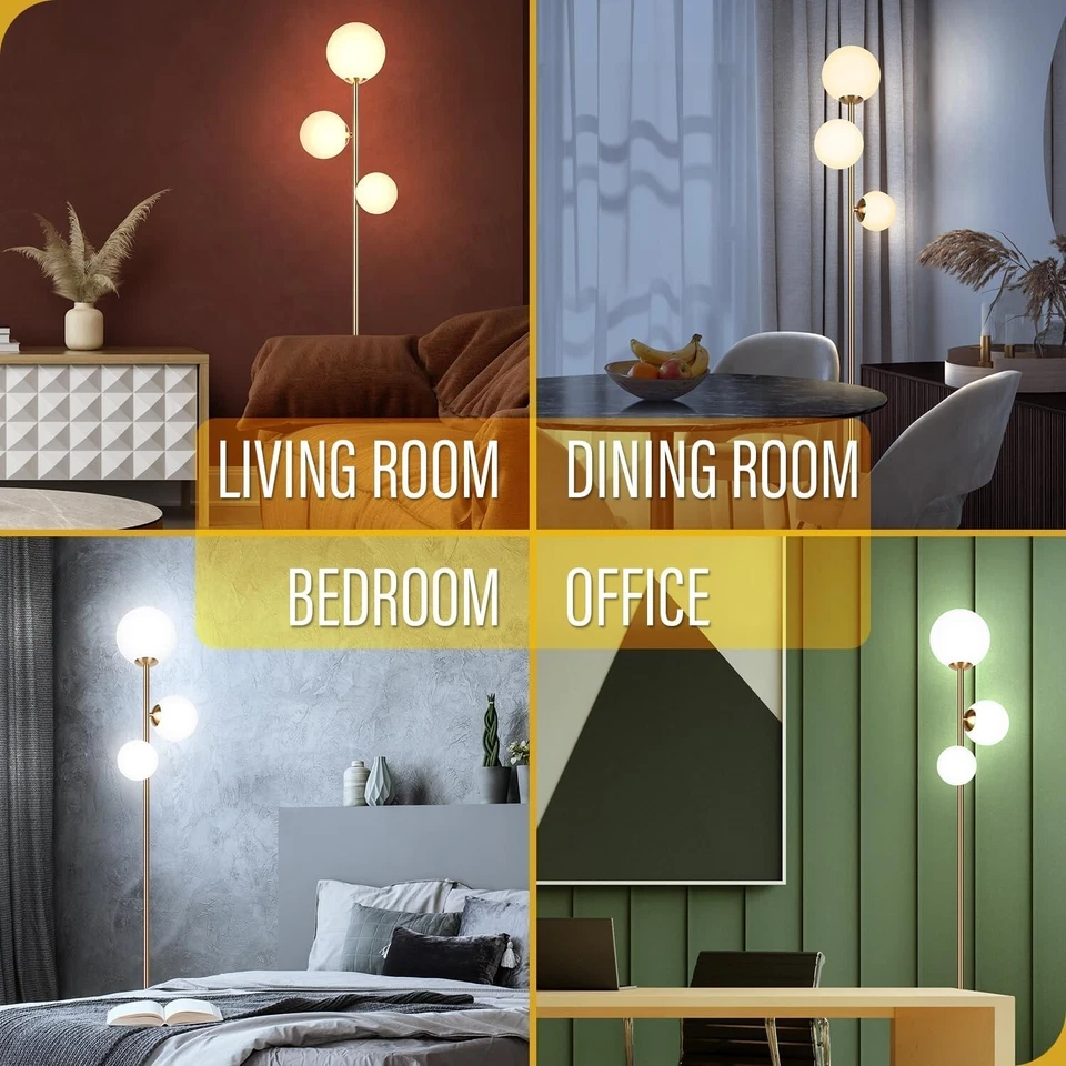 Vintage Floor Lamp 3-Color living room lighting Golden Buy 2 Get 20% Off - Image 3 of 4