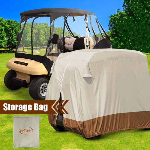 Robuste Golfwagen Abdeckung Reißverschluss 4 Sozius wasserdicht EZ GO Yamaha Club Car - Bild 7 von 8