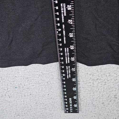 Nuova con etichette $138 Eileen Fisher accogliente tunica girocollo elasticizzata tencel nera taglia media - Foto 3 di 8