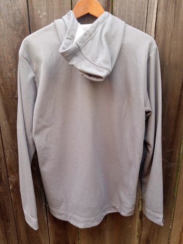 NWT Men Adidas Aeroready Gray Athletic Full Zip Hoodie Jacket Long Sleeve Fleece - Picture 3 of 11