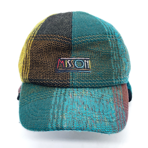 Gorra de béisbol Missoni invierno orejeras logotipo multicolor unisex hecha en Italia - Imagen 2 de 10