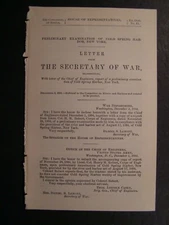 Government Report 1894 Preliminary Examination of Cold Spring Harbor NY 