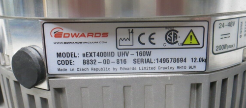 Edwards nEXT400IID UHV-160W Turbo Molecular Vacuum Pump B83200816 Thermo - Picture 2 of 9