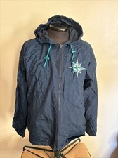 Seattle Mariners Packable Windbreaker Pro Player MLB Hooded M Baseball Full Zip