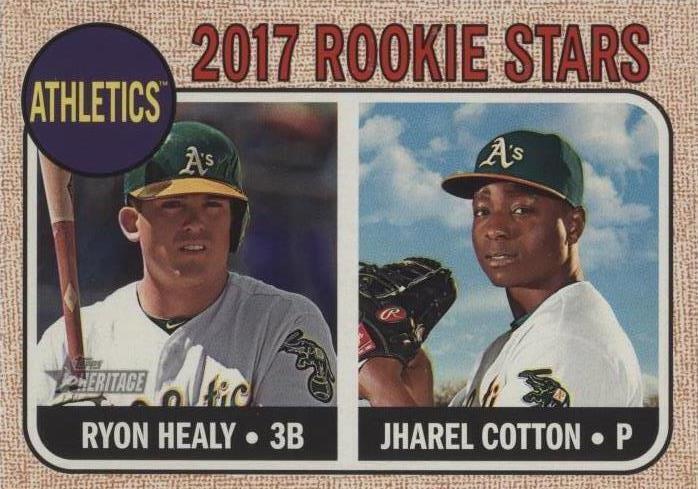 2017 Topps Heritage - Jharel Cotton Ryon Healy #199 - 1 of 1